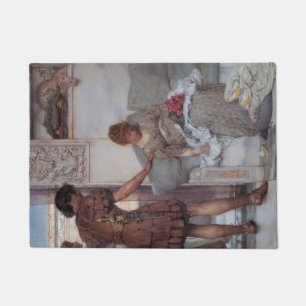 Silent Greeting (by Lawrence Alma-Tadema) Doormat