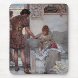 Silent Greeting (by Lawrence Alma-Tadema) Mouse Pad