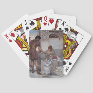 Silent Greeting (by Lawrence Alma-Tadema) Playing Cards