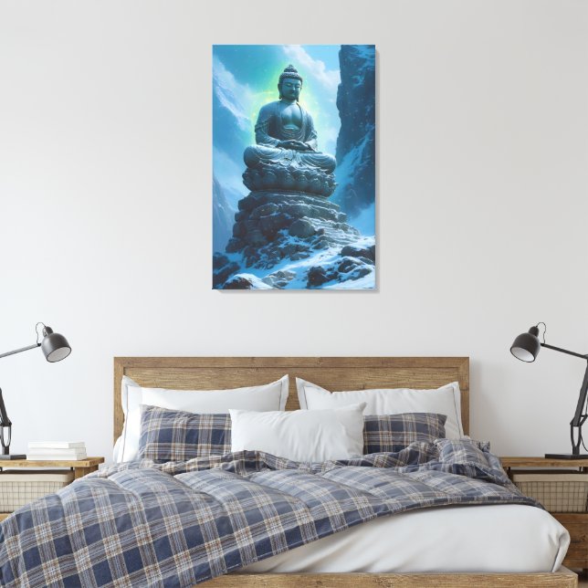 Silent Guardian of the Peaks Canvas Print (Insitu(Bedroom))