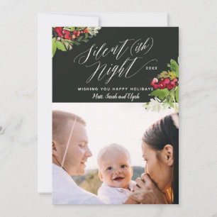Silent (ish) night holiday photo card