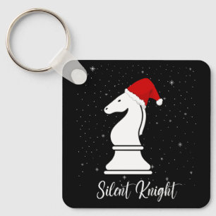 Silent Knight chess piece Christmas strategy game  Keychain