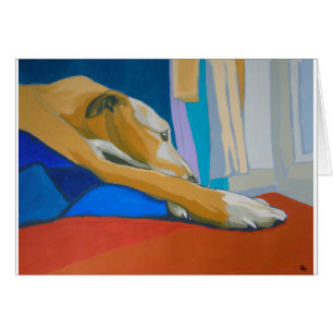 'Silent Longing' - Yellow lurcher