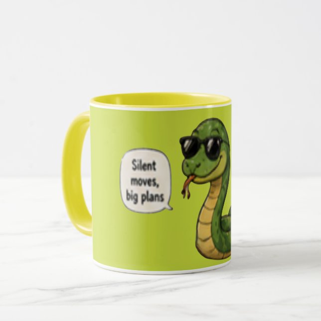 Silent Moves, Big Plans | Motivational Quote  Mug (Front Left)
