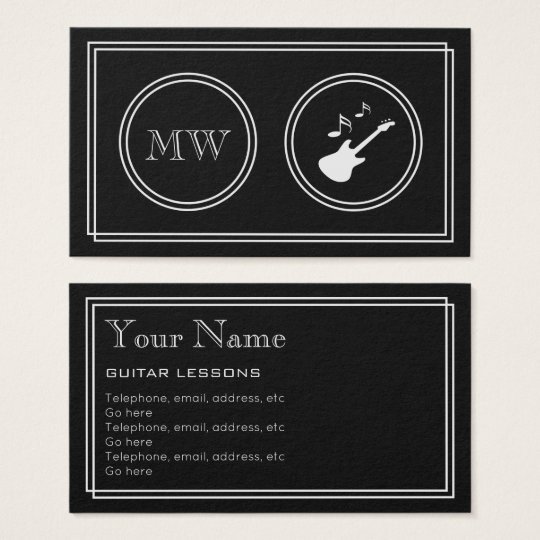 "Silent Movie" Guitarist Business Cards