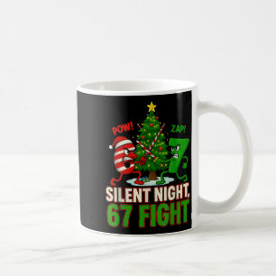 Silent Night 67 Fight Funny Christmas Coffee Mug