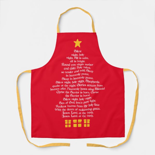 Silent Night Apron (Front)
