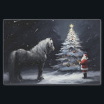 Silent Night - Beautiful Horse and Santa Christmas Tissue Paper<br><div class="desc">Silent Night - Beautiful Horse and Santa Christmas Tissue Paper</div>