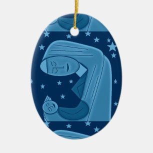 Silent Night Ceramic Ornament