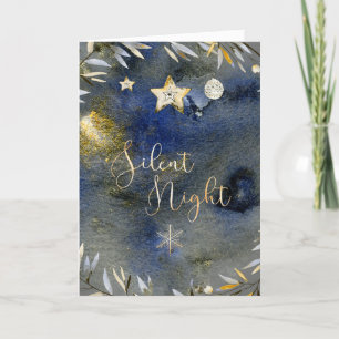 Silent Night Christmas Card (Verticle)