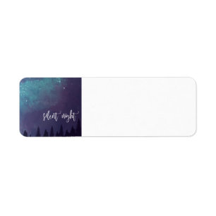 Silent Night - Christmas Return Label