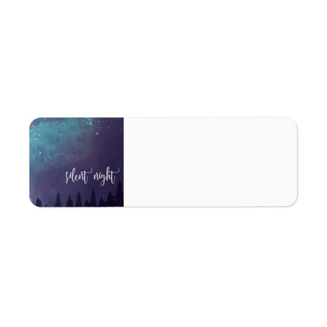 Silent Night - Christmas Return Label (Front)