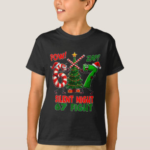 Silent Night Christmas Tree 67 Pajamas Funny Six S T-Shirt