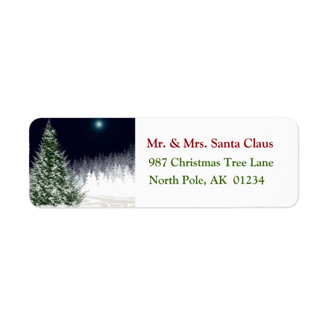 Silent Night Christmas Tree Xmas Holiday (Front)