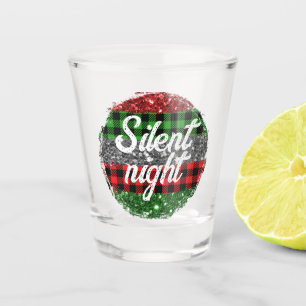 Silent Night Custom Christmas Shot Glass - Barware