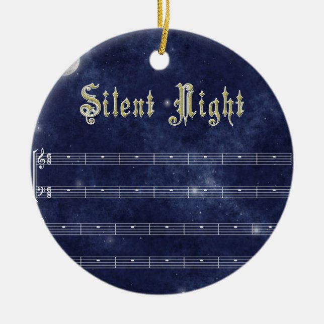 Silent night decoration - night sky (Front)
