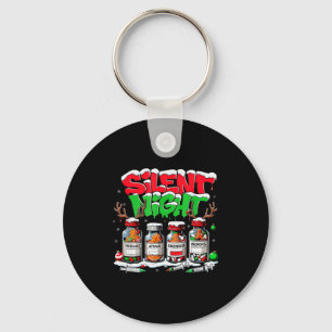 Silent Night Funny Rn Er Nurse Christmas Medical S Keychain