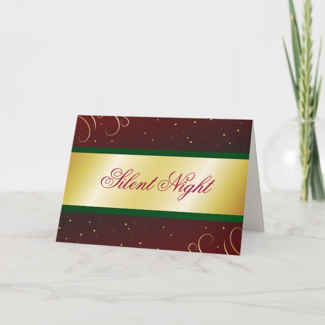Silent Night Holiday Card (Front)
