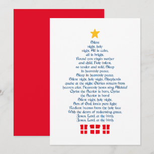 Silent Night Holiday Card