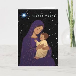 Silent Night Holiday Card
