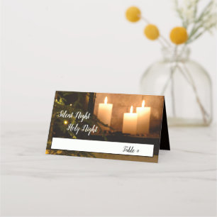 "Silent Night Holy Night" Beloved Christmas Carol Place Card
