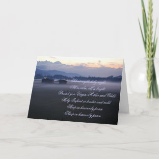 Silent night,holy night holiday card