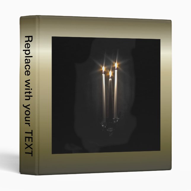 Silent Night Holy Night Trinity Candle Binder (Front/Spine)