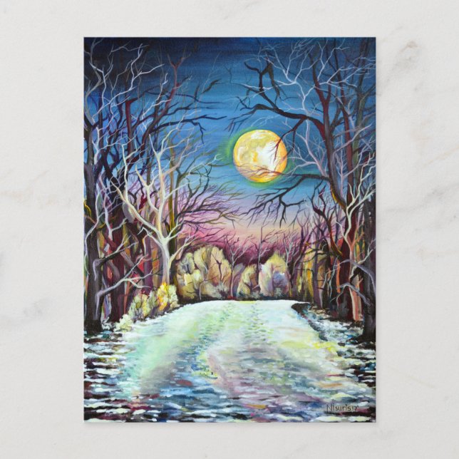 Silent Night in Sweden Postcard (Front)