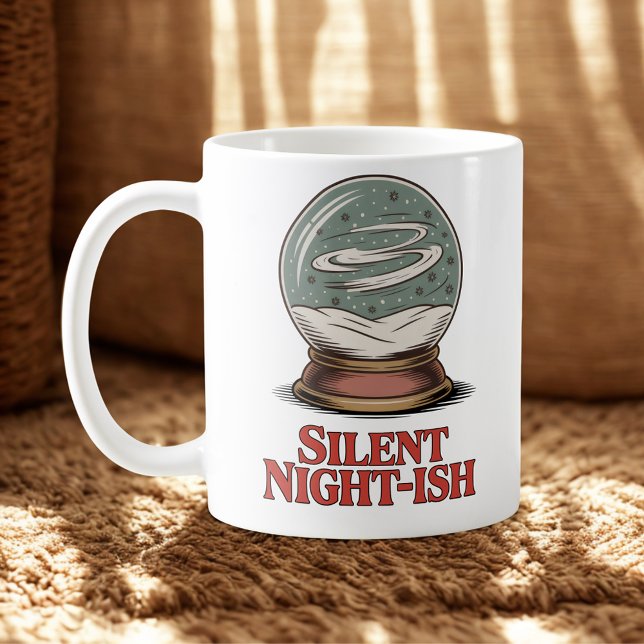 Silent Night-ish | Christmas Chaos with Calm Vibes Coffee Mug (Creator Uploaded)
