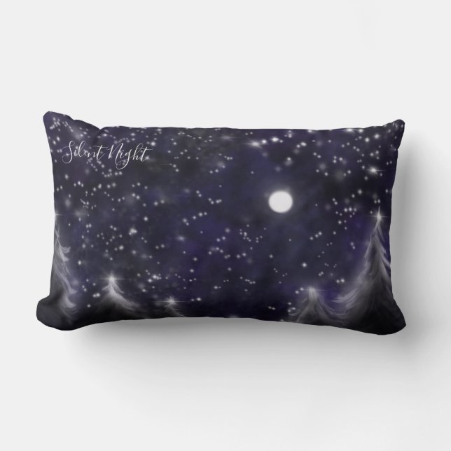 Silent Night Lumbar Pillow (Front)