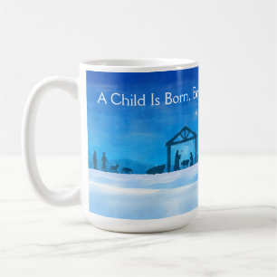 Silent Night Nativity Scene Mug