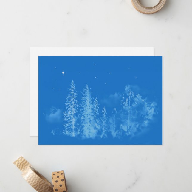Silent Night Note Cards (Front/Back In Situ)