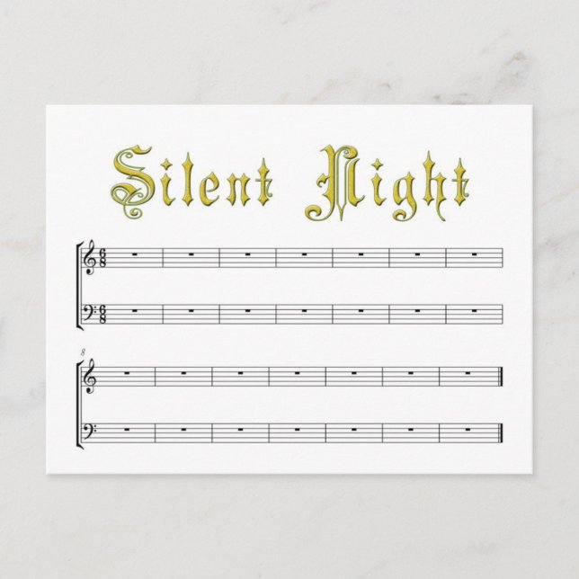 Silent Night Postcard (Front)