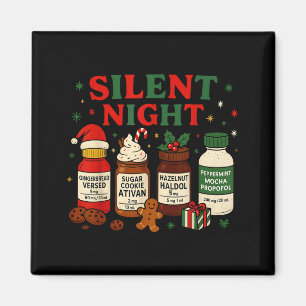 Silent Night Profol Icu Nurse Funny Christmas Medi Magnet