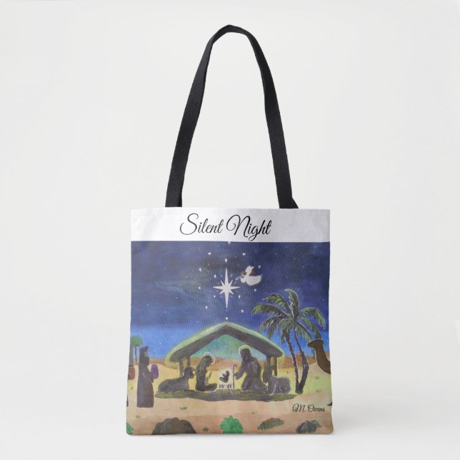 Silent Night Tote Bag (Front)