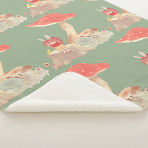 Silent Poetry Sherpa Blanket