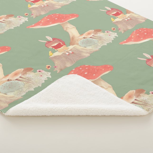 Silent Poetry Sherpa Blanket (3/4)