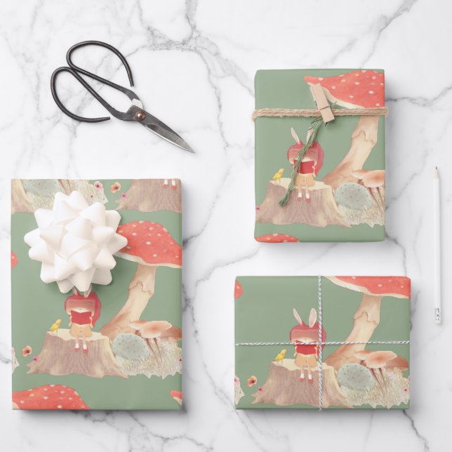 Silent Poetry Wrapping Paper Sheet (Front)