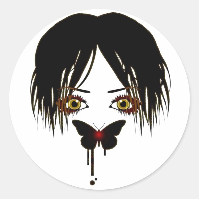 SILENT_POETS CLASSIC ROUND STICKER (Front)