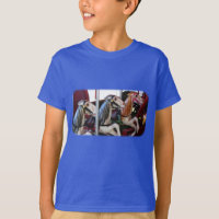 Silent Racers Carousel Horse Kids T-Shirt