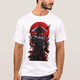 Silent Ronin — Crimson Moon Samurai T_Shirt T-Shirt
