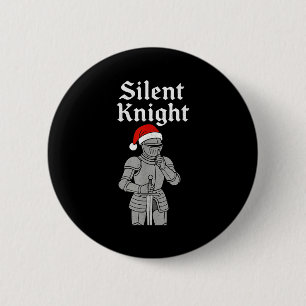 Silent Santa Knight Christmas Holiday Xmas Theme M 2 Inch Round Button
