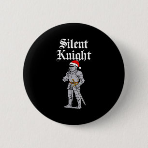 Silent Santa Knight Christmas Medieval Costume Men 2 Inch Round Button