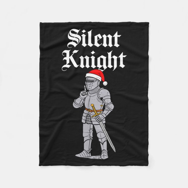 Silent Santa Knight Christmas Medieval Costume Men Fleece Blanket (Front)