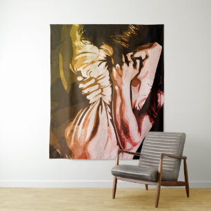 Silent Scream – Expression of Inner Turmoil Tapestry