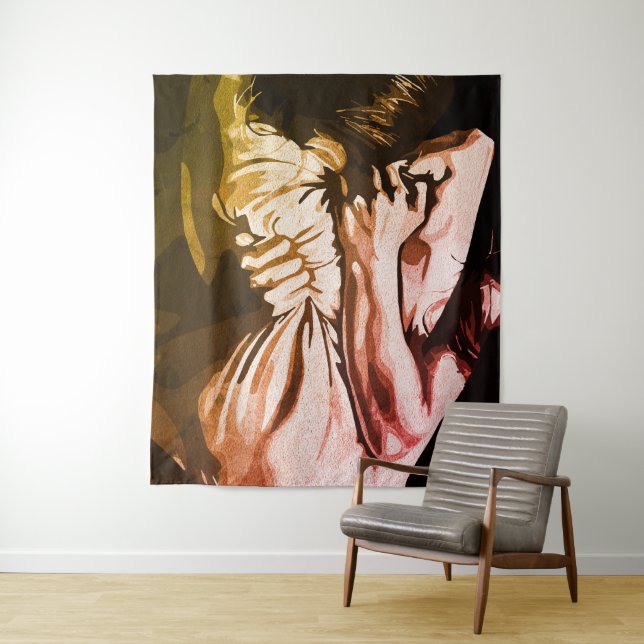 Silent Scream – Expression of Inner Turmoil Tapestry (In Situ)