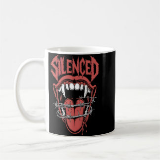 Silent Scream Mouth Illustration Coffee Mug