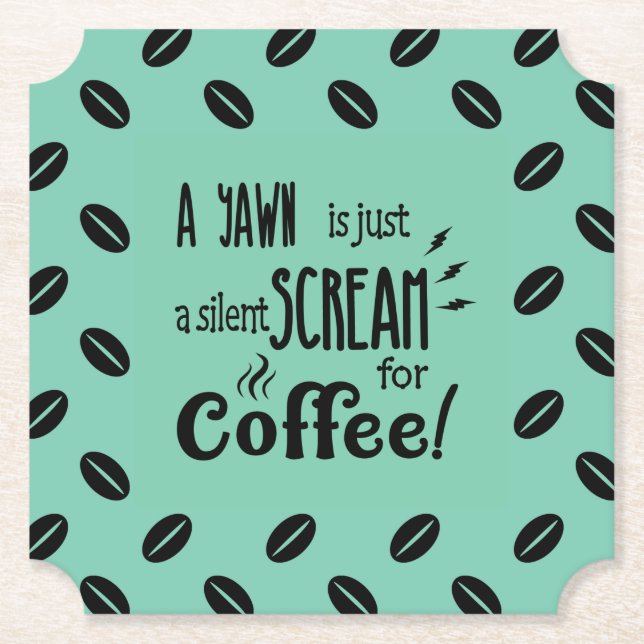 SILENT SCREAM PAPER COASTER (Front)