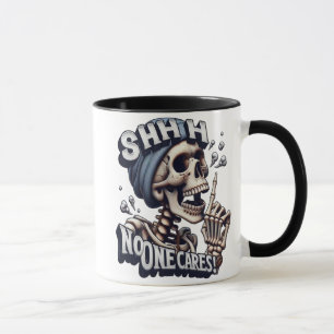 Silent Skeleton: Unveiling the Mysterious Bandana  Mug