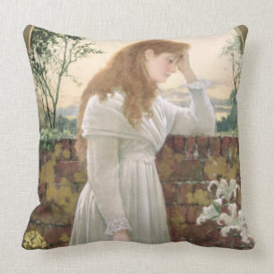 Silent Sorrow (w/c on paper) Throw Pillow